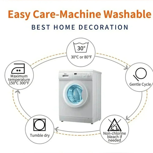 Bright Art Boho Floral Pillow Colorful Slip-On Covers Set Of 2 - Picture 2 of 5